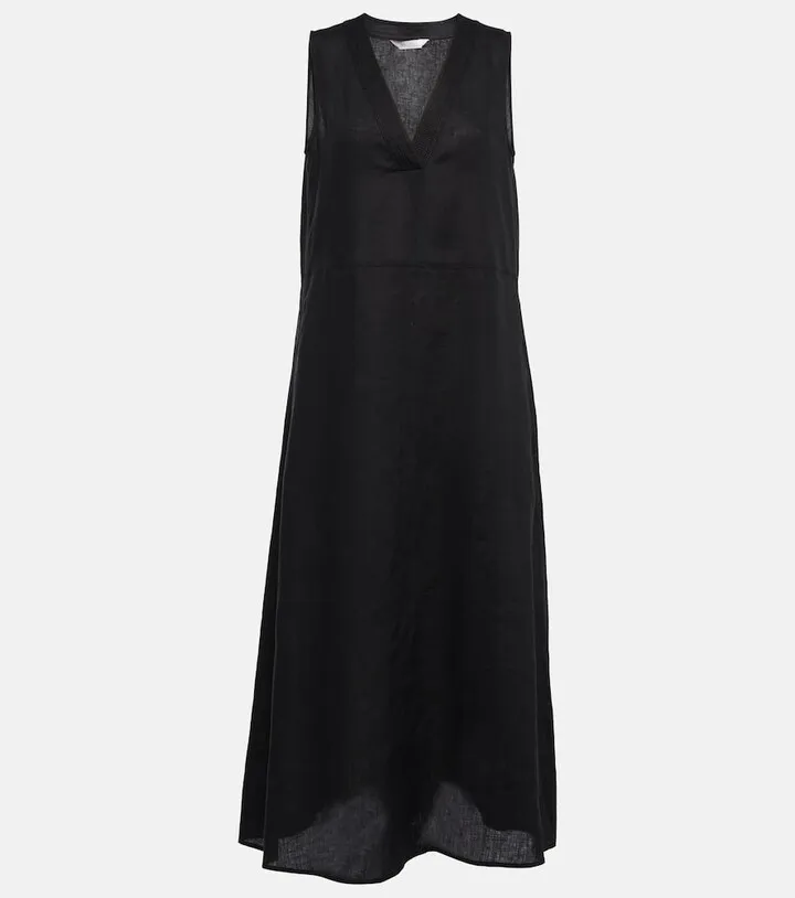 Leisure Sofocle linen midi dress