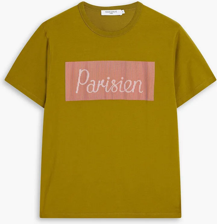 Printed cotton-jersey T-shirt
