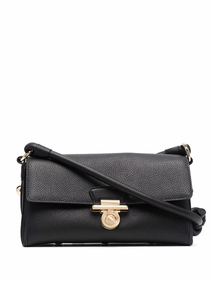 Pebbled-Texture Tote Bag