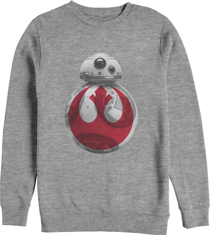 Men's Star Wars The Last Jedi BB-8 Rebel Symbol Sweatshirt - Athletic Heather - Small