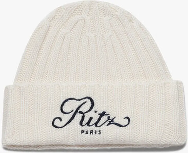 Ritz Cashmere Beanie Off White