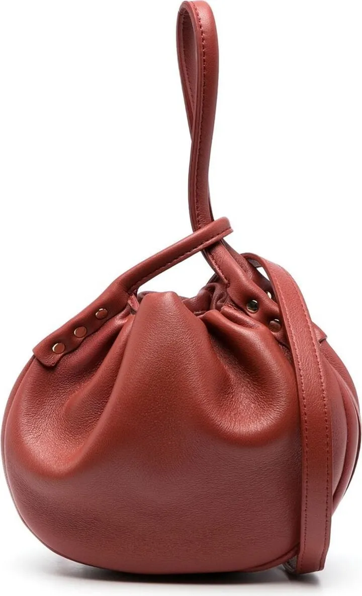 Gathered-Pouch Shoulder Bag