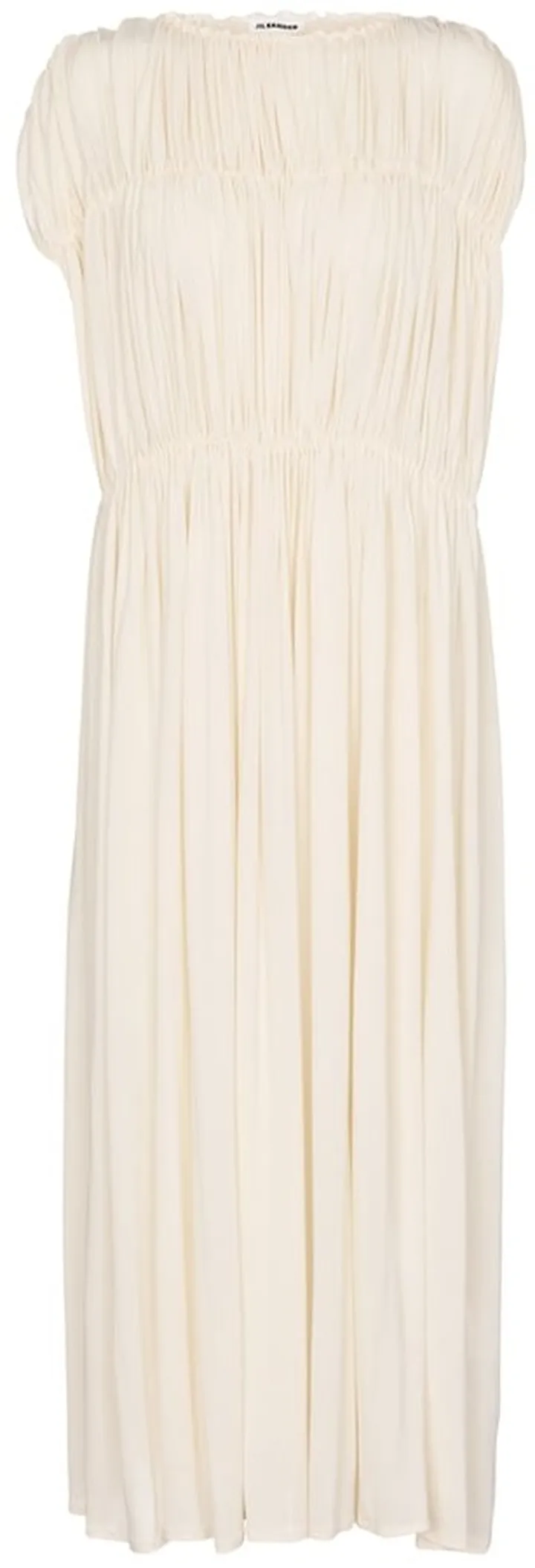Pleated midi dress
