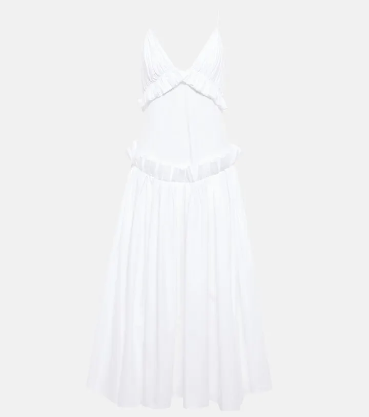 Andrina cotton twill slip dress