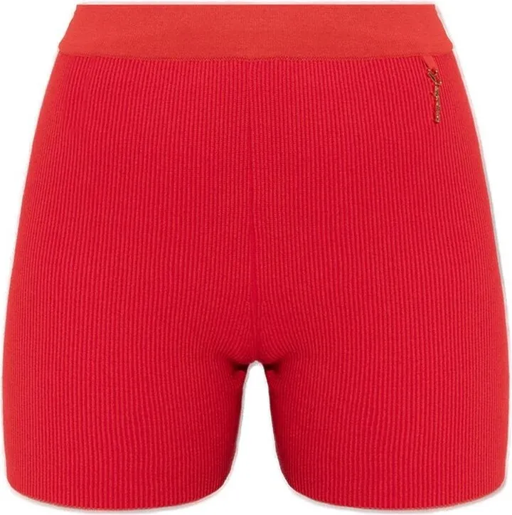 Jacquemus Charm Logo Knit Shorts