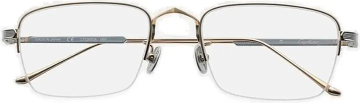 Cartier Rectangle Semi Rimless Glasses
