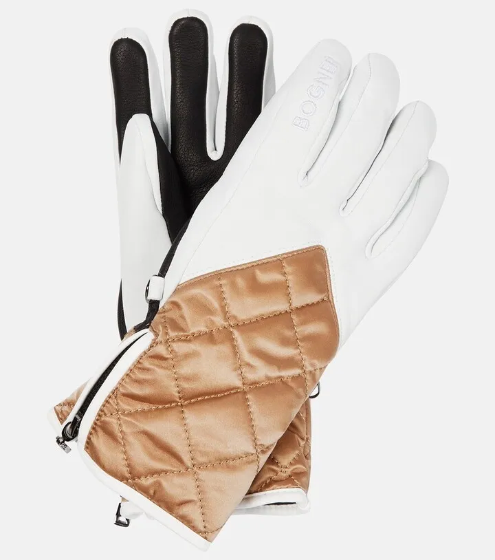 Dana quilted leather gloves