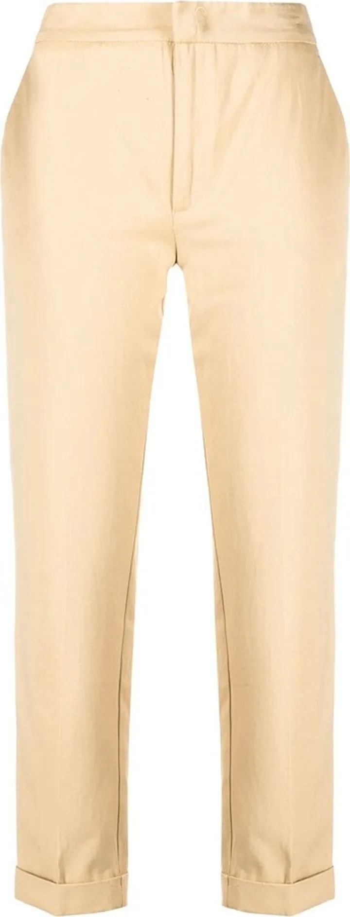 Cropped Straight-Leg Trousers