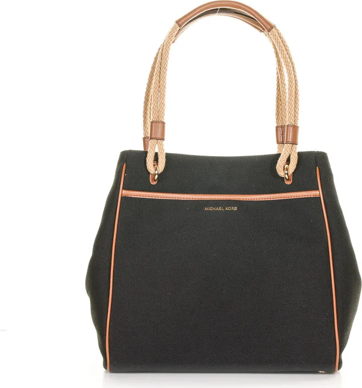 Talia Shoulder Bag In Cotton With Logo