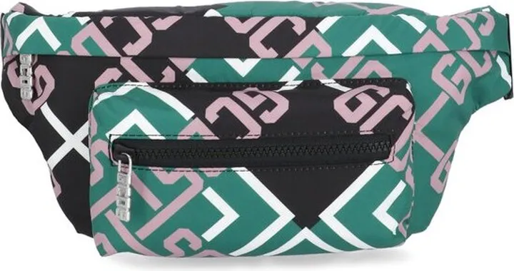 GCDS Logo Printed Zipped Belt Bag