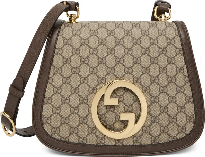 Gucci Beige Medium Interlocking G Blondie Shoulder Bag