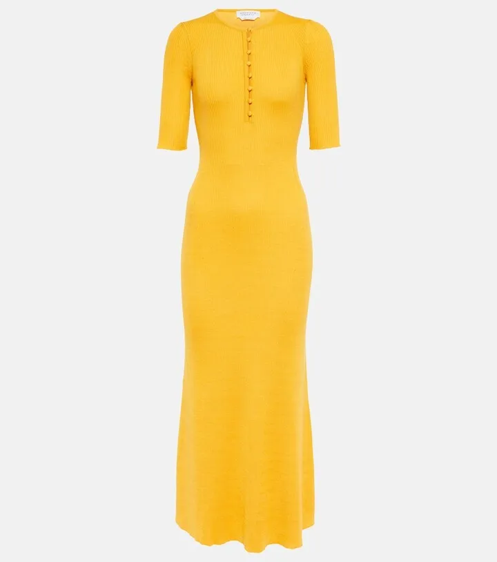 Johanna ribbed-knit maxi dress