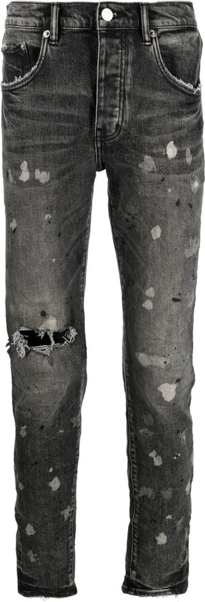 Black Distressed Skinny Jeans