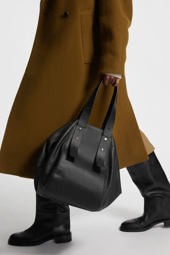 Large Leather Bowling Bag