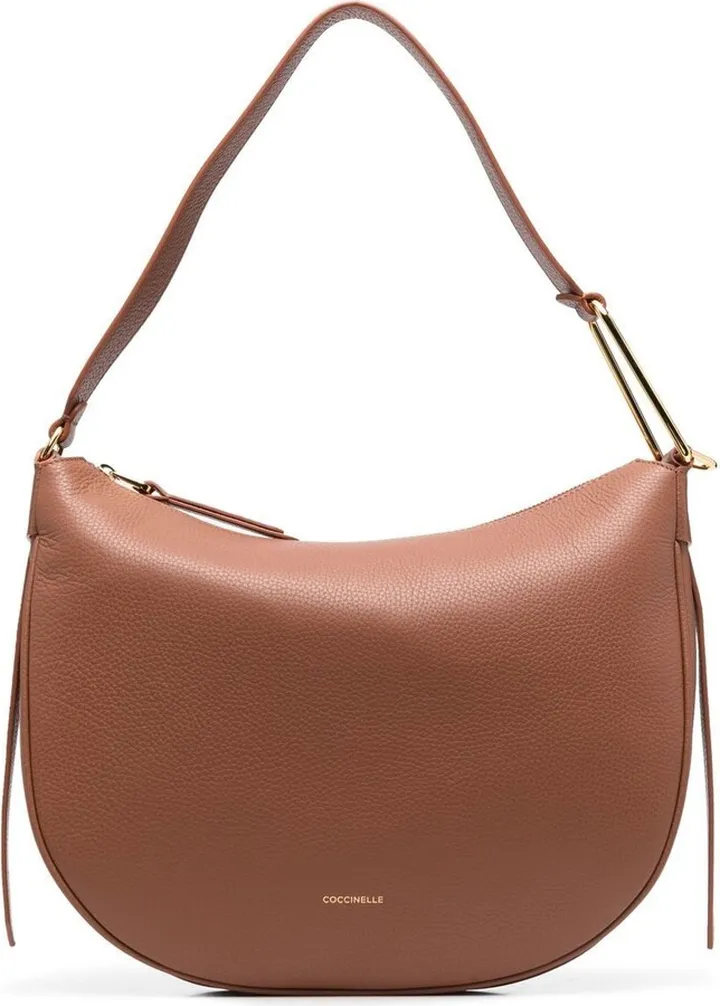 Grained Leather Shoulder Bag
