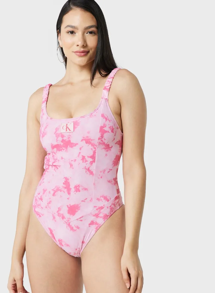 Strappy High Leg Swimsuit