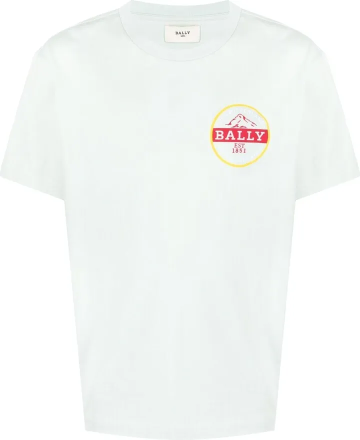 logo-print organic cotton T-shirt