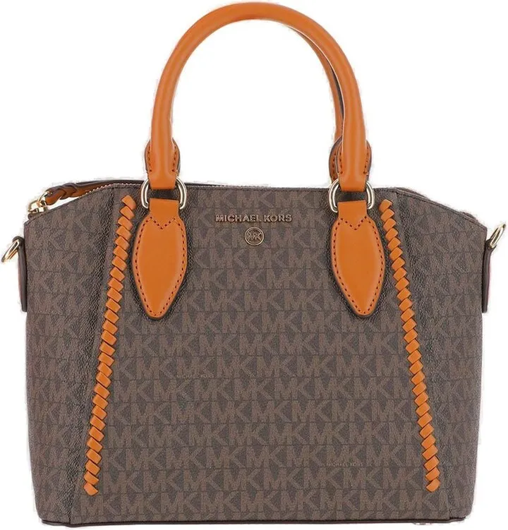 Michael Kors Logo Plaque Tote Bag