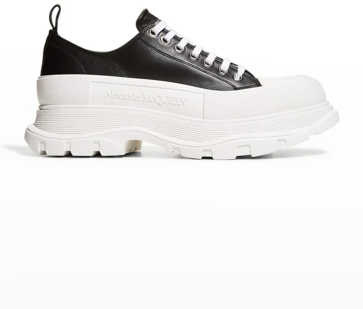 Tread Slick Leather Chunky Low-Top Sneakers