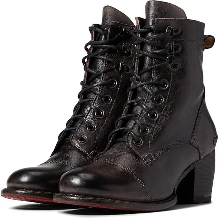 Bed Stu Judgement (Black Rustic) Women's Dress Lace-up Boots