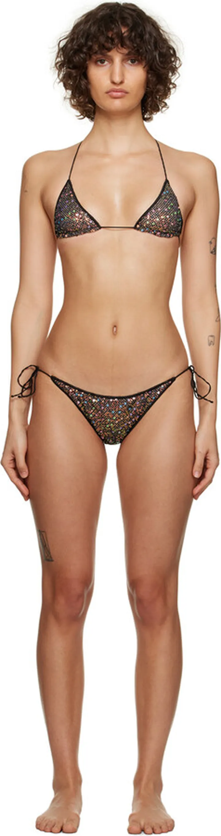 Oséree Black Netquins Bikini