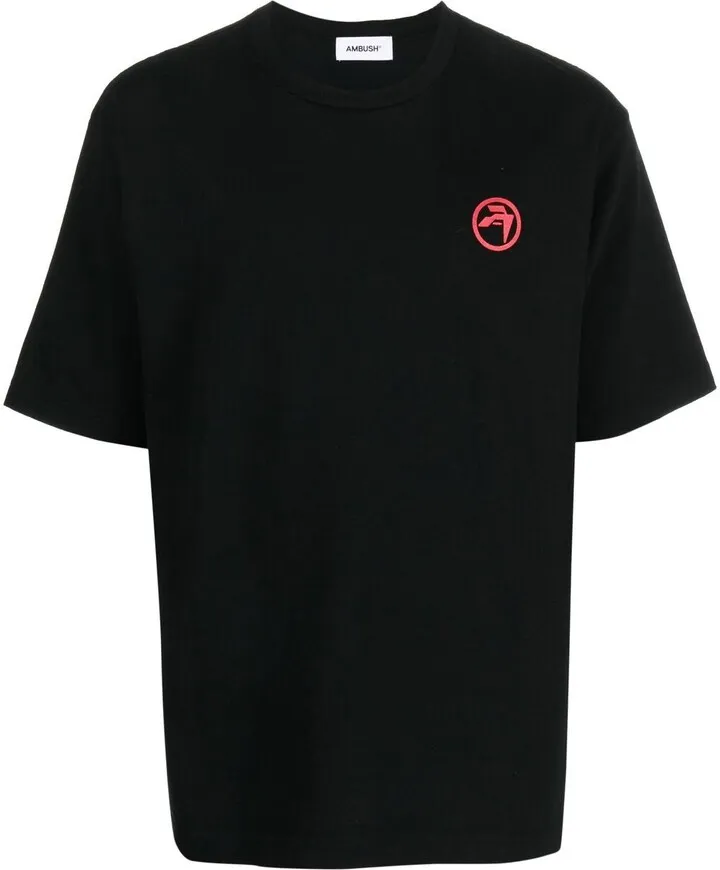 Records-print cotton T-shirt