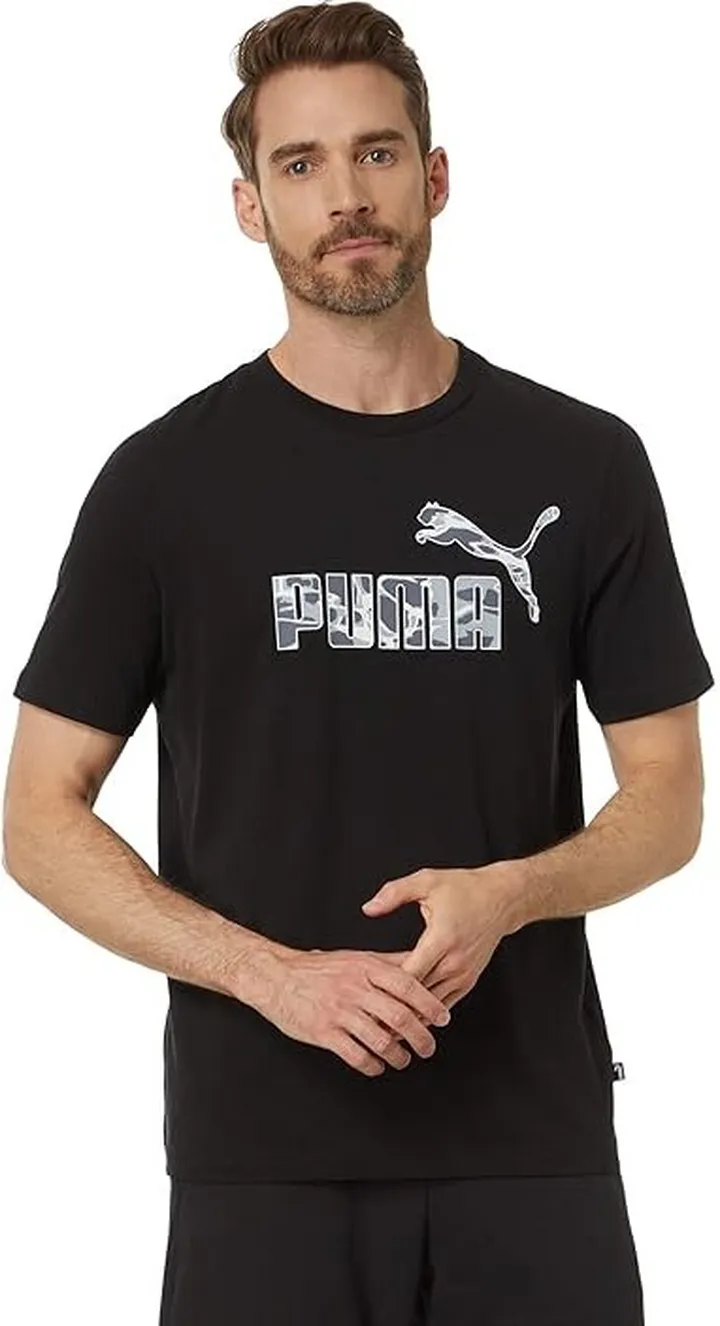 PUMA Summer Splash Graphic Tee (Puma Black) Men's Clothing