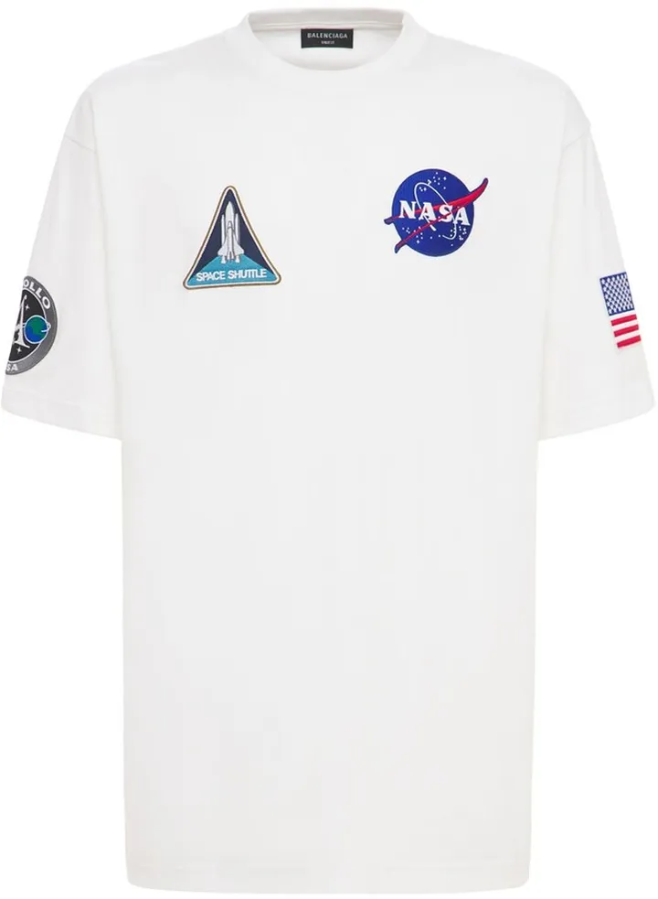 Logo & Patches Cotton T-Shirt
