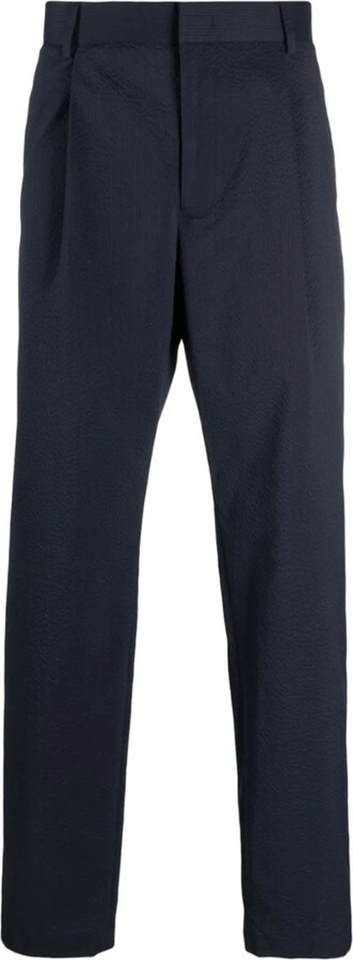 Pleated Straight-Leg Trousers