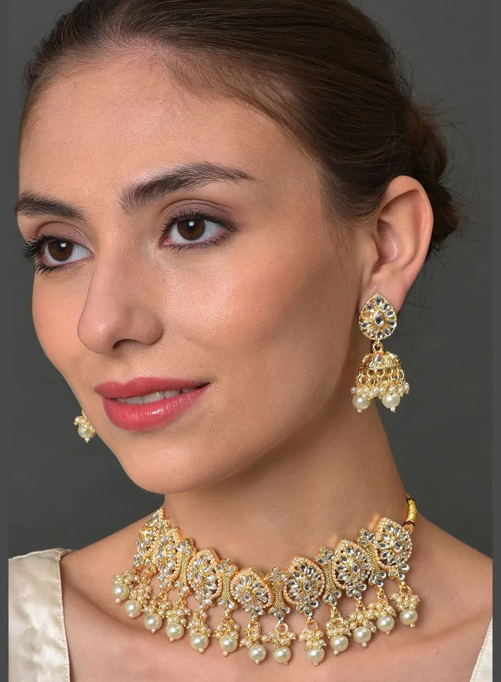 Kundan Gold Plated Necklace Set