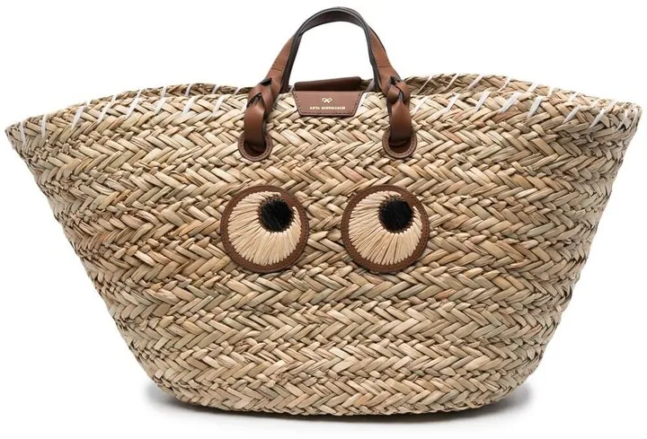 Oversized Raffia Tote Bag