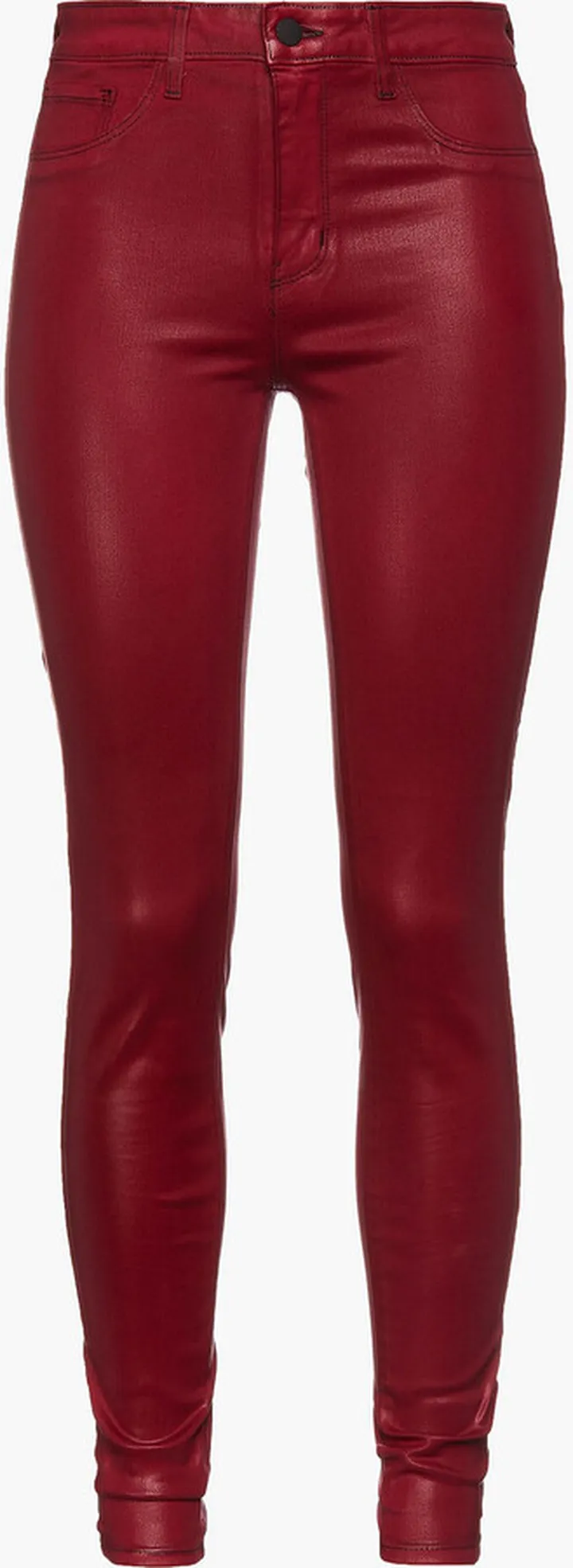 Margeurite coated high-rise skinny jeans