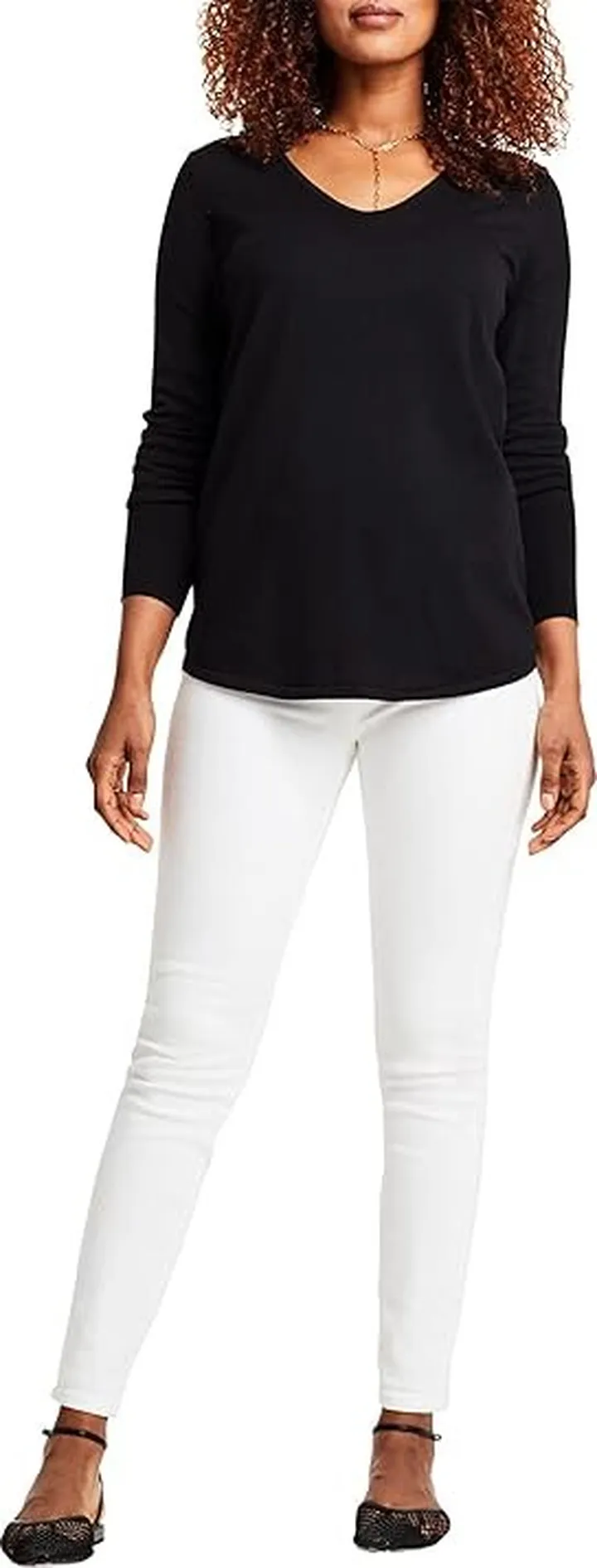 NIC+ZOE Vital V-Neck (Black Onyx) Women's Clothing