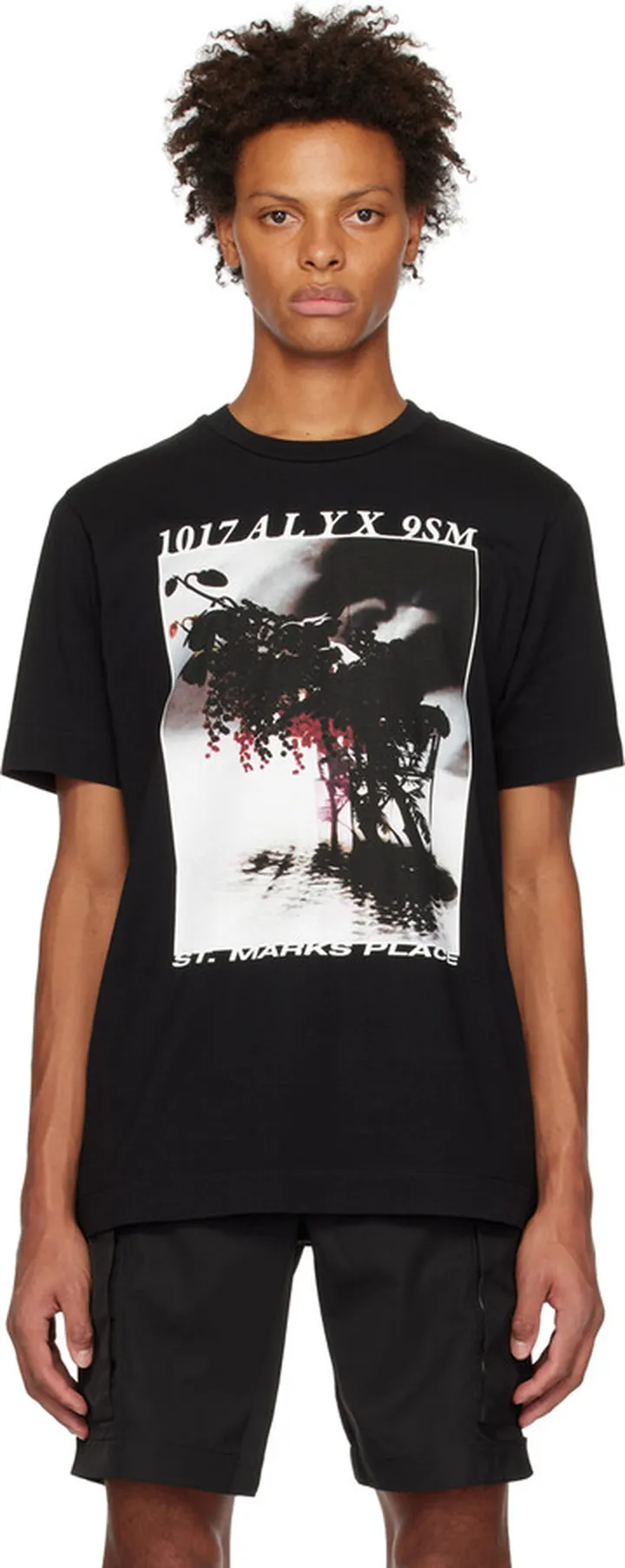 1017 ALYX 9SM Black Icon Flower T-Shirt
