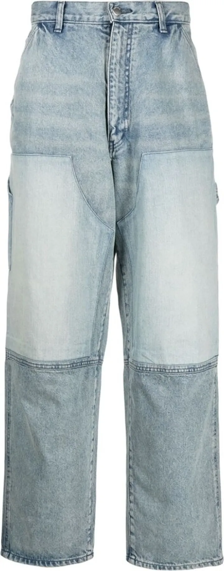 Panelled Wide-Leg Jeans