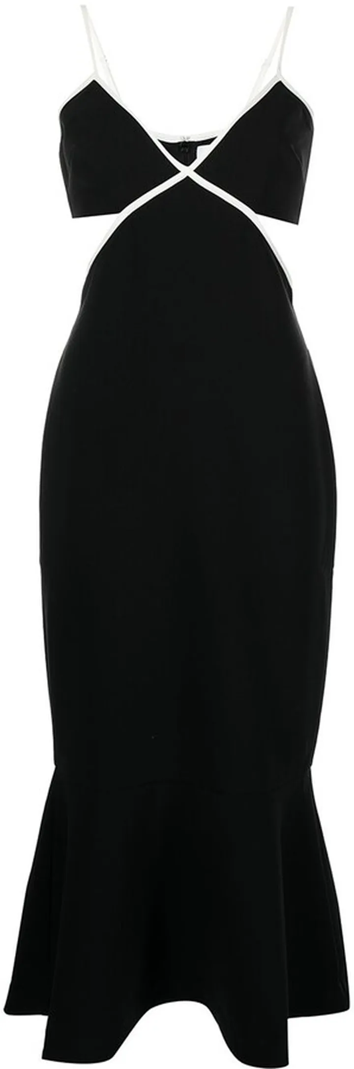 Adabell two-tone midi dress