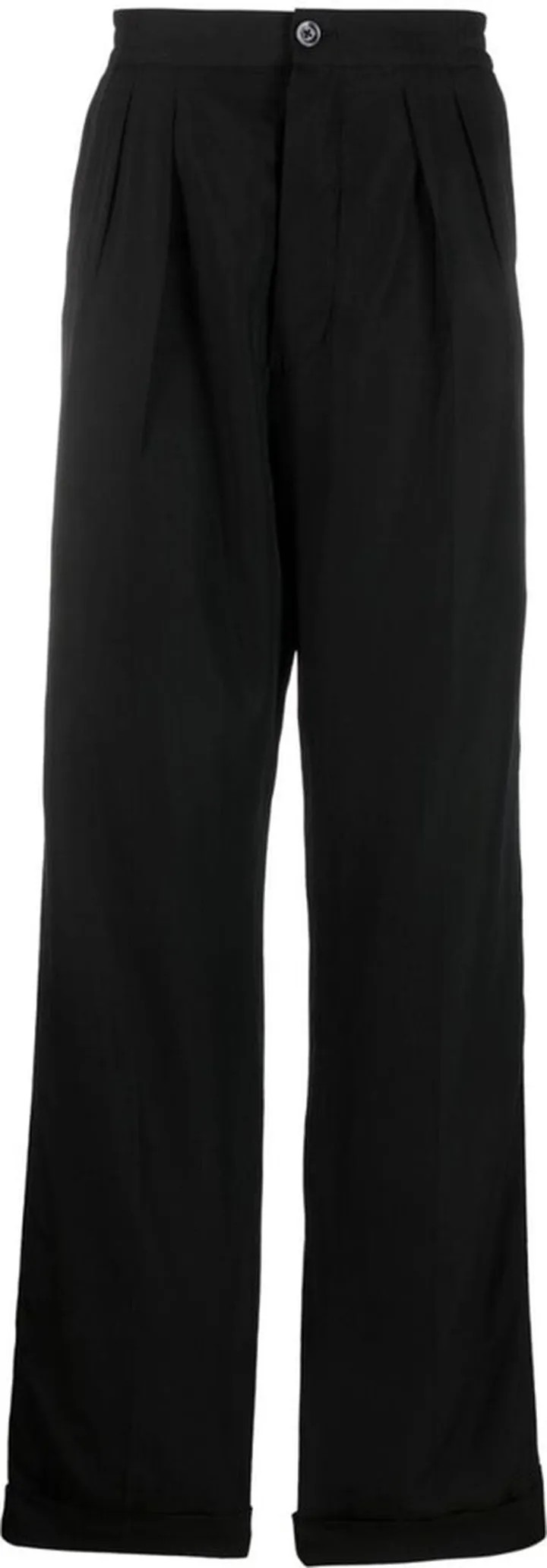Mid-Rise Straight-Leg Trousers
