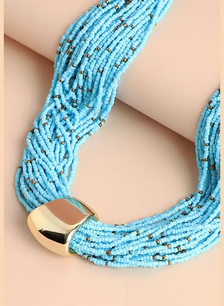 Gold Plated Designer Stone Necklace
