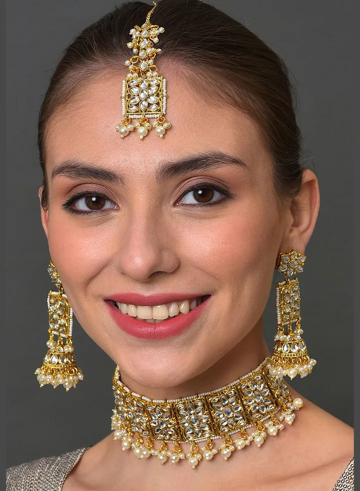 Kundan Gold Plated Necklace Set