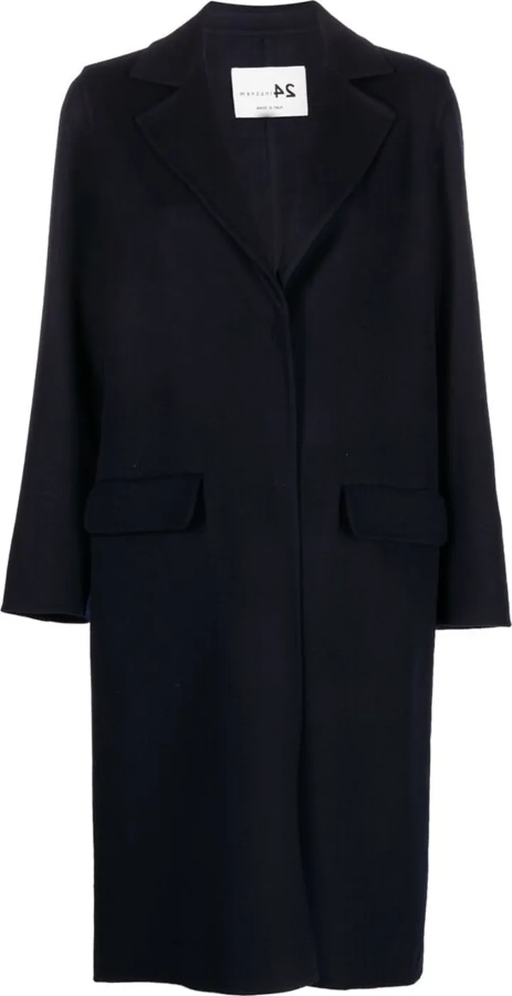 Single-Breasted Wool Coat