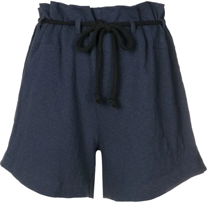 Rope-Tie Cotton Shorts