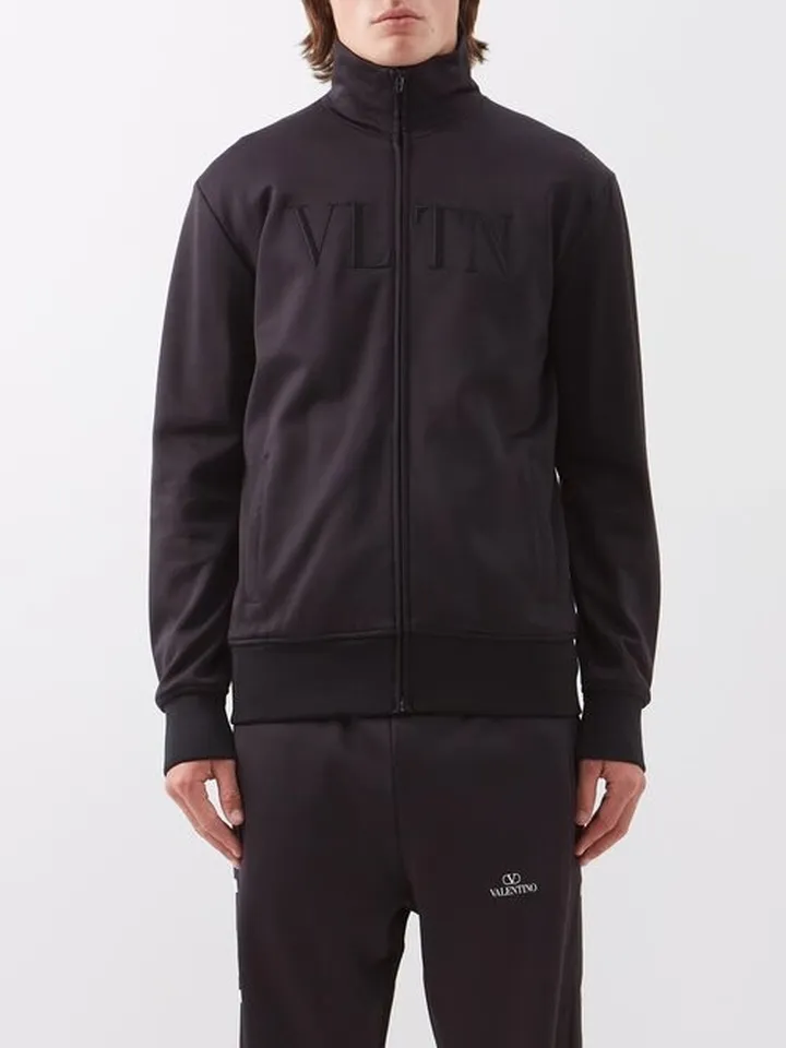 Vltn-embroidered Jersey Track Top