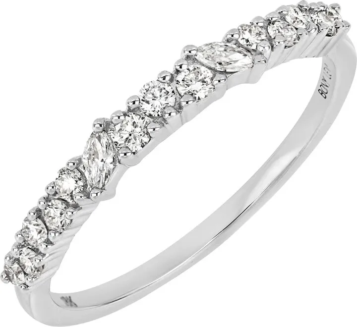 18K White Gold Diamond Ring - 0.28ct.