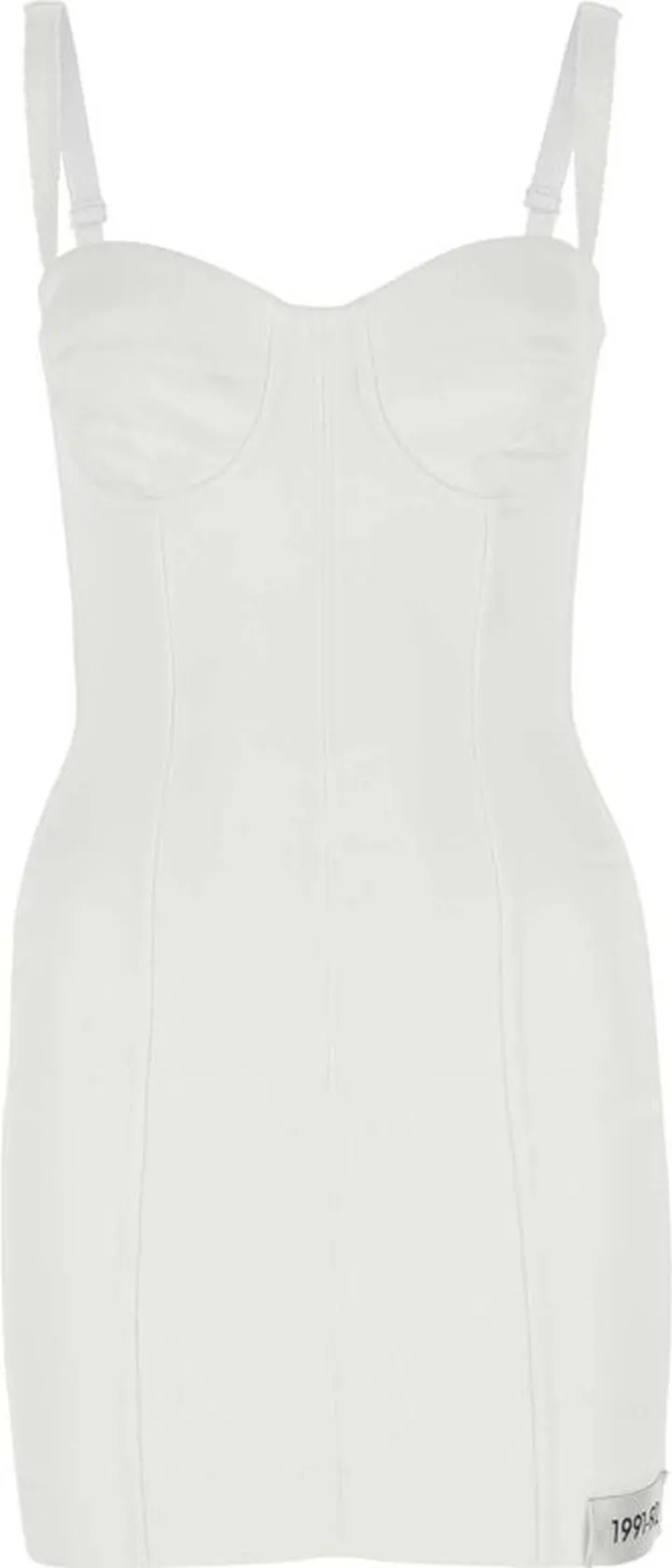 Dolce & Gabbana Kim Number-Patch Sleeveless Mini Dress