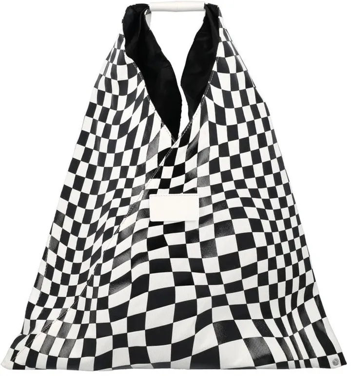 MM6 Maison Margiela Checked Japanese Tote Bag