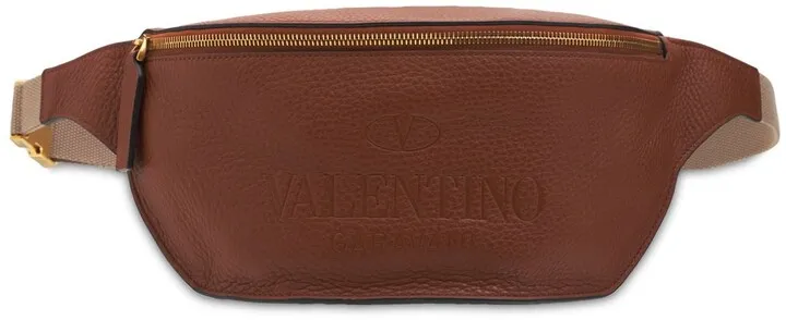 Logo Leather Belt Bag