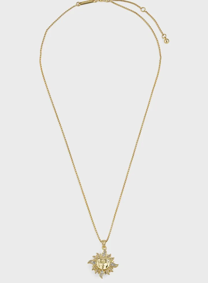 Delest: Sun Moon Crystal Necklace