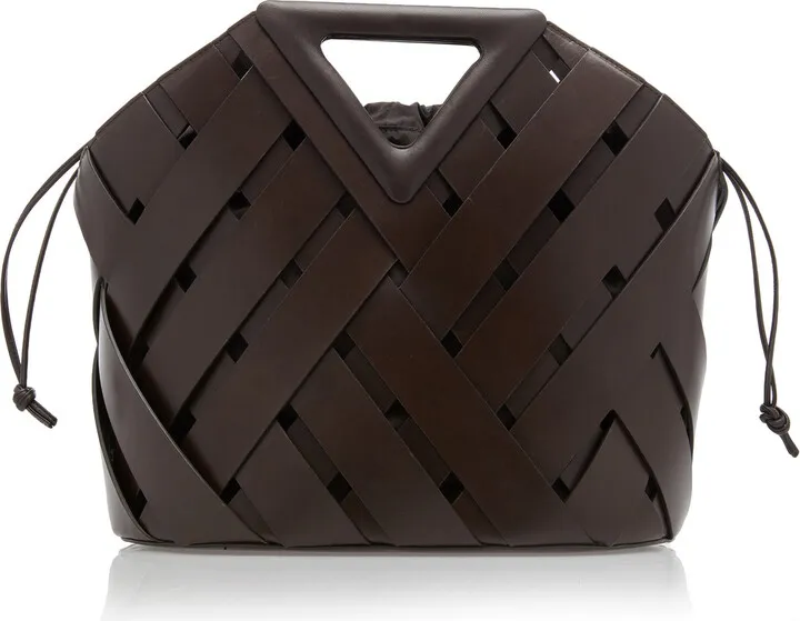 Women's The Point Leather Woven Tote