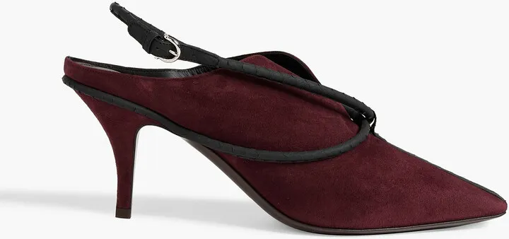 Cygnus suede slingback pumps