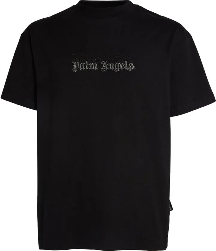 Palm Angels Bling Flame Logo T-Shirt